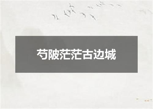 芍陂茫茫古边城