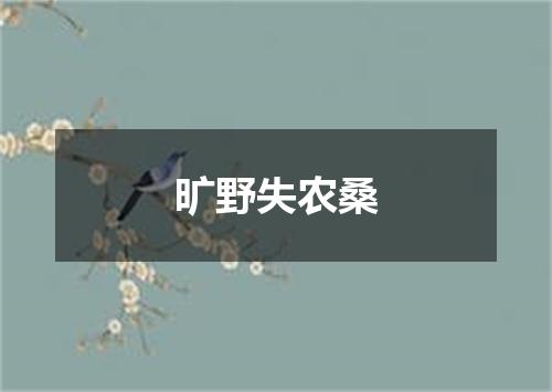 旷野失农桑