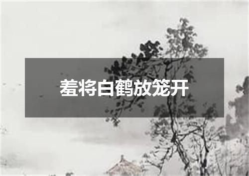 羞将白鹤放笼开