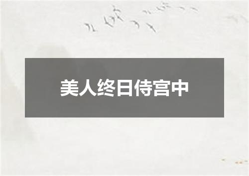 美人终日侍宫中