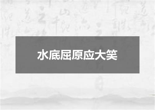 水底屈原应大笑