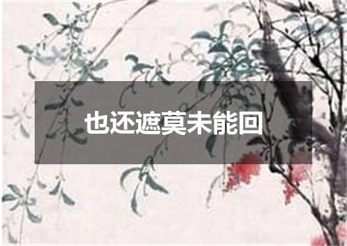 也还遮莫未能回