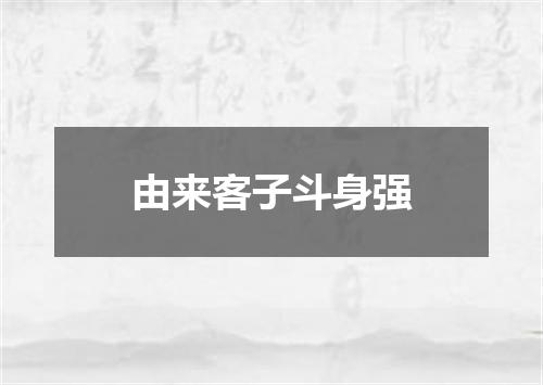 由来客子斗身强