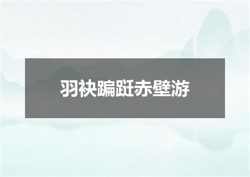 羽袂蹁跹赤壁游
