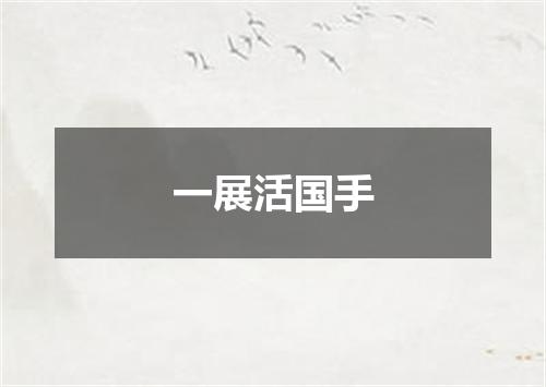 一展活国手