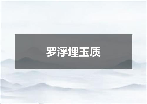 罗浮埋玉质