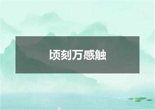 顷刻万感触
