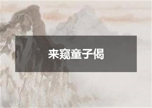 来窥童子偈