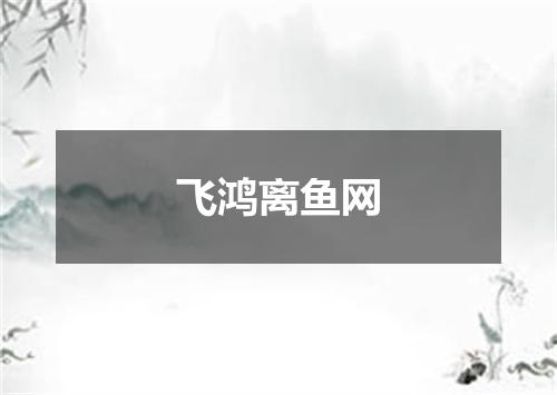 飞鸿离鱼网