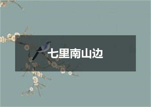 七里南山边