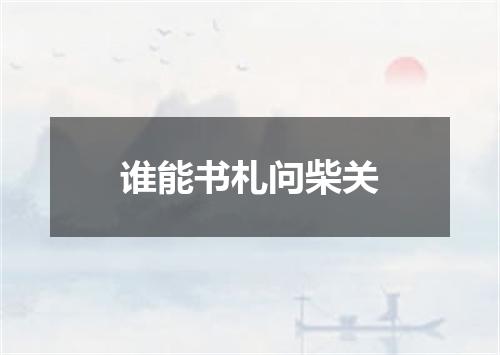 谁能书札问柴关
