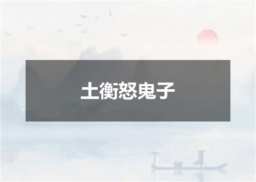 土衡怒鬼子