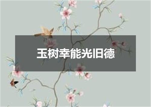 玉树幸能光旧德