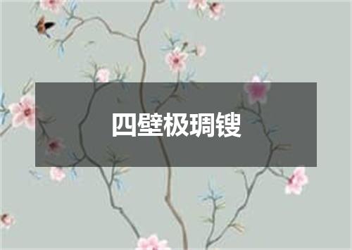 四壁极琱锼