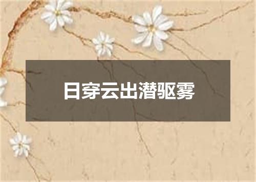 日穿云出潜驱雾