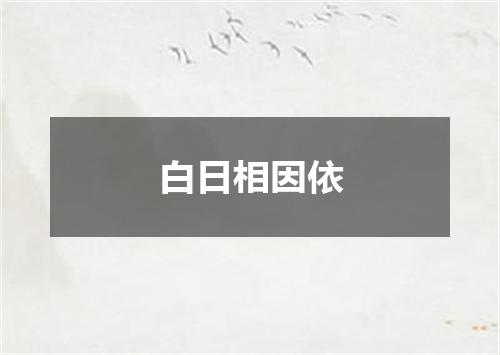 白日相因依
