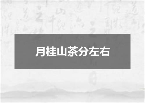 月桂山茶分左右