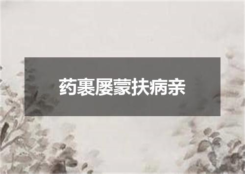 药裹屡蒙扶病亲