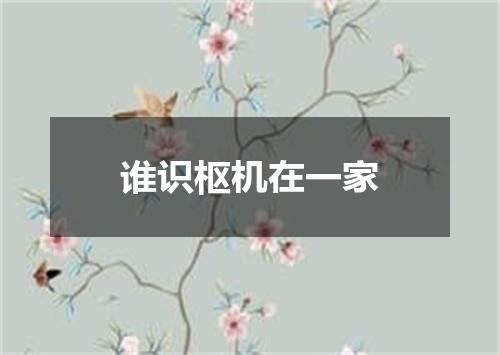 谁识枢机在一家