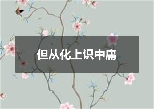 但从化上识中庸