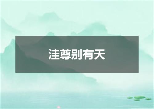 洼尊别有天