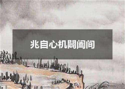 兆自心机闢阖间