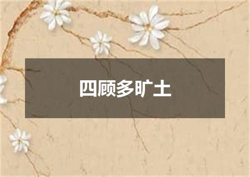 四顾多旷土