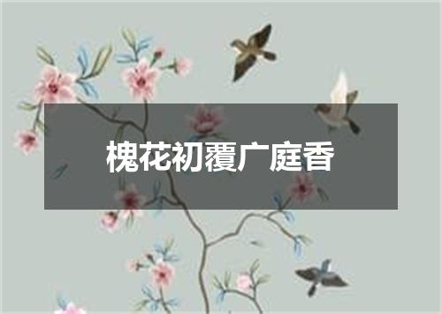 槐花初覆广庭香