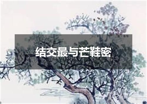 结交最与芒鞋密
