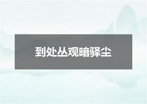 到处丛观暗驿尘