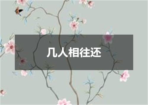 几人相往还