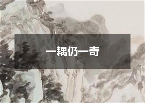 一耦仍一奇
