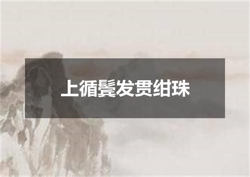 上循鬓发贯绀珠
