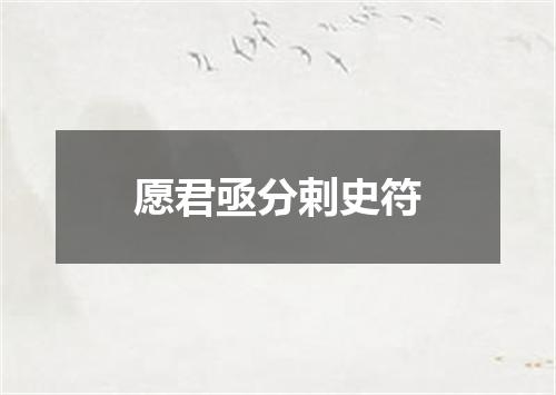 愿君亟分剌史符