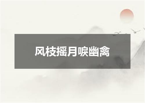 风枝摇月唳幽禽