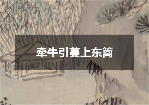 牵牛引蔓上东篱