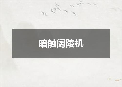 暗触阔陵机