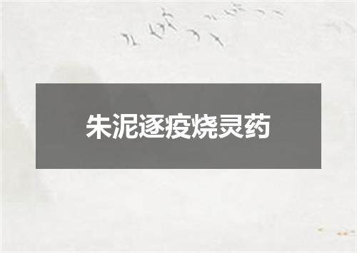 朱泥逐疫烧灵药