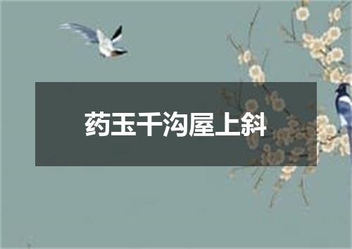 药玉千沟屋上斜