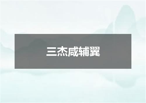 三杰咸辅翼