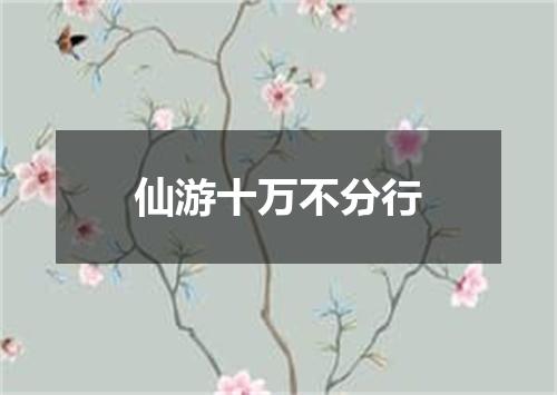 仙游十万不分行
