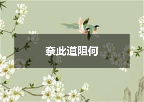 奈此道阻何