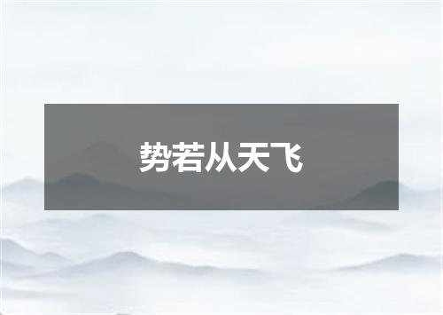 势若从天飞