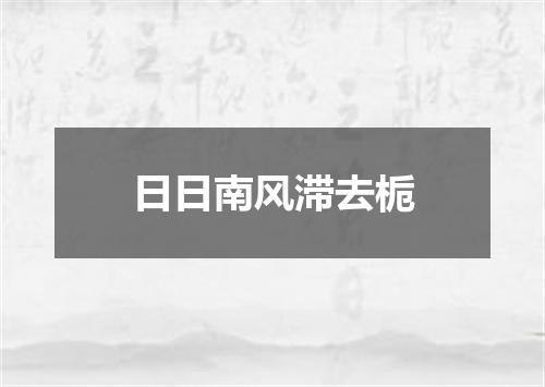 日日南风滞去栀