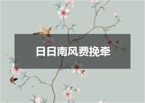 日日南风费挽牵
