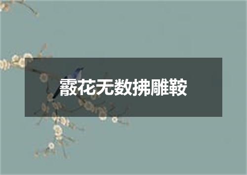 霰花无数拂雕鞍