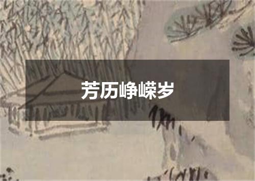芳历峥嵘岁