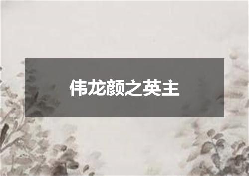 伟龙颜之英主