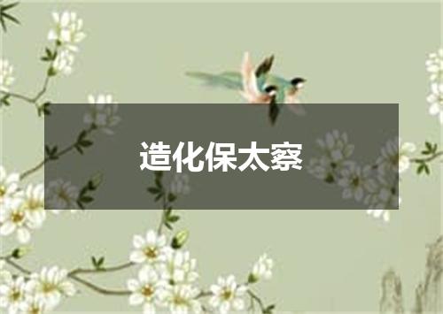 造化保太察
