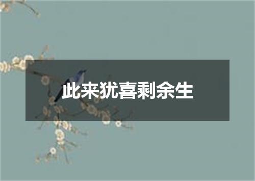 此来犹喜剩余生